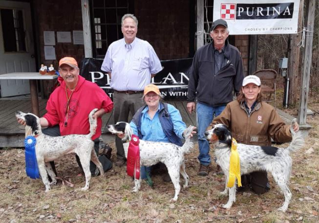 Winners of The Phillips Brook Amateur Walking Shooting Dog Classic
