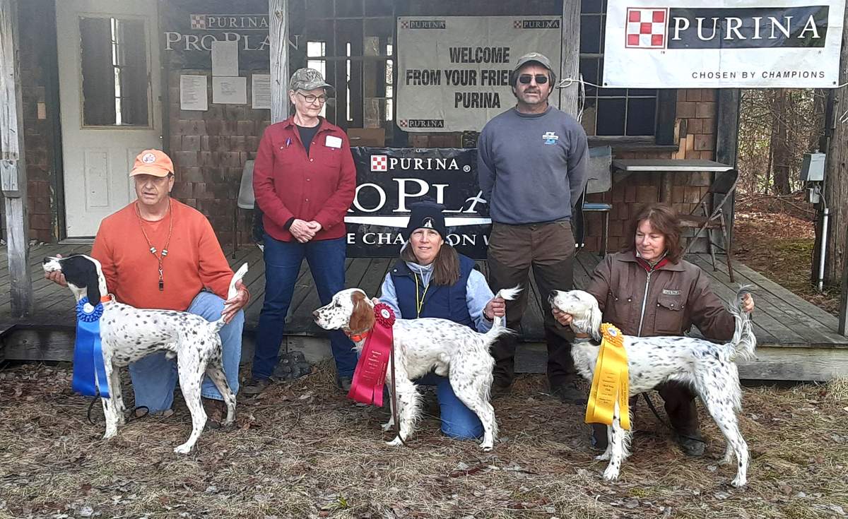 White Mountain Open Derby Classic Winners. From left: Witch City Charlie with Steve Levesque, Lightning Flash Frank with Kelly Hays and Paucek's Dormin with Kellie Short. Behind: Deb Sloan and Doug Gix