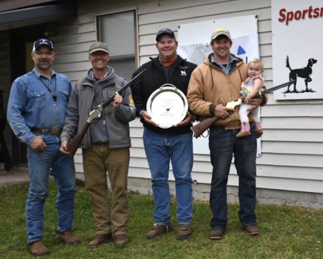 Regional High Point and Jim Crouse Memorial National High Point Winners. From left: Quintin Wiseman, Steve Auxier, Jay Lewis, and David Russell with Anniston Russell